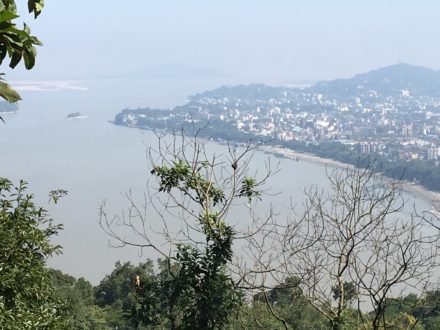 The Guwahati City View on Brahmaputra